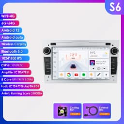 apple carplay Autoradio Android Radio For Opel Corsa C Signum Vivaro Astra H Corsa D Zafira Tigra Twintop 4G-LET GPS Navi 7862