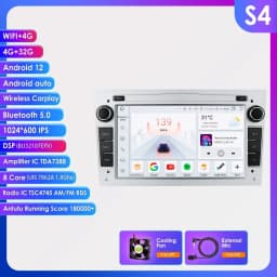 apple carplay Autoradio Android Radio For Opel Corsa C Signum Vivaro Astra H Corsa D Zafira Tigra Twintop 4G-LET GPS Navi 7862