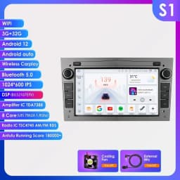 apple carplay Autoradio Android Radio For Opel Corsa C Signum Vivaro Astra H Corsa D Zafira Tigra Twintop 4G-LET GPS Navi 7862