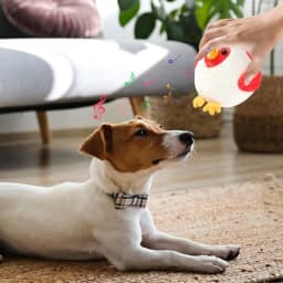 Automatic Smart Teasing Dog Ball Interactive Washable Cartoon Plush Sound Electronic Dog Toy Active Moving Pet Plush Toy For