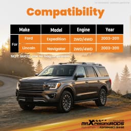 Front 3.5'' Rear 2.5'' Leveling Lift Kit for Ford Expedition 2003-2018 Steel Strut Spacers