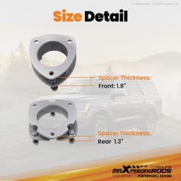 Front 3.5'' Rear 2.5'' Leveling Lift Kit for Ford Expedition 2003-2018 Steel Strut Spacers