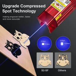 ALGO Laser Engraver DIY KIT OPTIONAL Laser Rotary Roller Desktop Engraving Cutting Cutter Machine Metal Woodworking 400x400mm