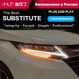 Auto Parts Headlights For Honda Odyseey 2015-2021 latest Styling LED Daytime Lights Dual Projector Car Accesorios Modified