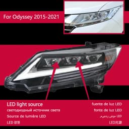 Auto Parts Headlights For Honda Odyseey 2015-2021 latest Styling LED Daytime Lights Dual Projector Car Accesorios Modified
