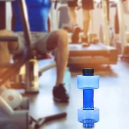 Dumbbell Bottle Portable Exercise Water Jug PET Eco-friendly Sports Fitness Exercise Water Jug For Gym Yoga Running Outdoors