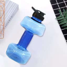 Dumbbell Bottle Portable Exercise Water Jug PET Eco-friendly Sports Fitness Exercise Water Jug For Gym Yoga Running Outdoors