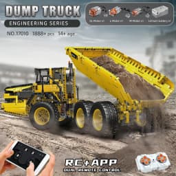 MOULD KING 17010 Technical Car Engineering Vehicle Toys APP RC Dump Truck Set Blocks MOC-8002 Bricks Christmas Gifts For Boys