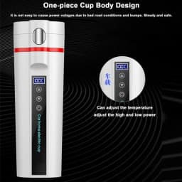 Smart Car Mug Car Heating Thermos Cup 450ML Smart Mug With Temperature Control One-Piece Cup Body Design 12V-24V