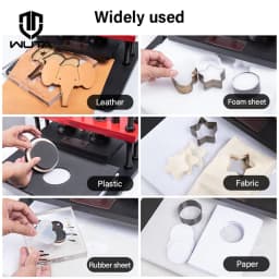 WUTA Pro Leather Cutting Machine Manual Die Cutter Embossing Shaping Tools Hand Press Mold DIY Punching Fabric Paper (Size L)