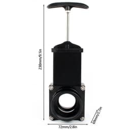 RV Waste Valve 50mm Multifunctional Sewage Valve For Camper Camping Car Replacement Gadgets To Drain Water Waste For Campers