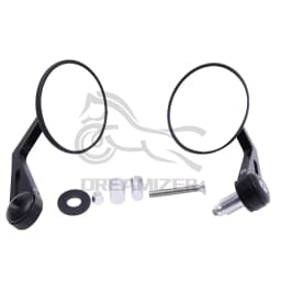 Universal 7/8" 22mm Motorcycle Handlebar Bar End Mirrors Rearview Mirror Handle Round For Kawasaki Honda Suzuki Yamaha