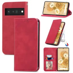 for Google Pixel 6 7 Pro 6A 4 5A XL Case Magnetic Wallet Leather Case 360 Protect Smooth Book Skin Funda Pixel 7 Case Flip Cover