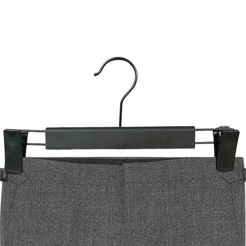 Skirt Hangers With Clips Clothes Pants Hangers With 2-Adjustable Anti-Rust Clips Non-Slip Hangers For Heavy Duty Ultra Thin