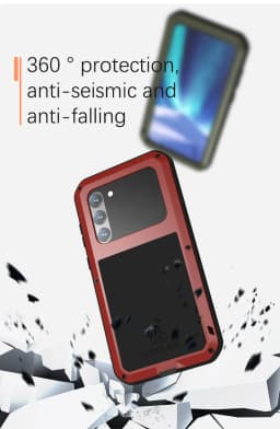 Lovemei Aluminum For Samsung Galaxy S23 S22 S21 Plus 5G Cases Metal+Gorilla Glass Heavy Duty Protection Doom Armor for S23+ S22+