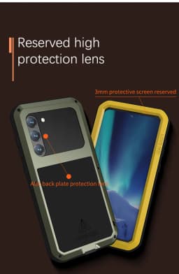 Lovemei Aluminum For Samsung Galaxy S23 S22 S21 Plus 5G Cases Metal+Gorilla Glass Heavy Duty Protection Doom Armor for S23+ S22+