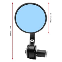Round 7/8" Handlebar Aluminum Alloy Motocycle Rearview Mirrors Moto Bar End Motor Side Mirrors Motorcycle Cafe Racer Accessories