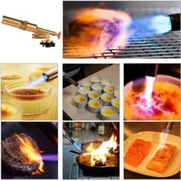 Portable Gas Torch Blowtorch Copper Brass Gas Torch Brazing Solder High Temperature Gas Burner Welding Butanes Culinary Torch