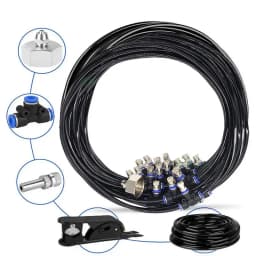 Water Misters For Outside Patio Outdoor Water Misting Cooling Irrigation System 6M/9M/12M Garden Umbrella Mist Sprinkler Nozzle