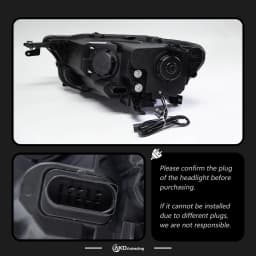 AKD Head Lamp for VW T-ROC LED Headlight 2018-2021 Headlights T ROC TROC DRL Turn Signal High Beam Angel Eye Projector Len