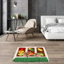 Guinea Pig Foraging Mat Boredom-Busting Pet Game Pet Sniffing Pad With Non-Slip Bottom Suitable For Ferrets Hamsters Slow Feed