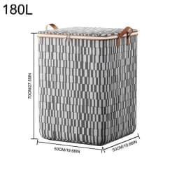 100/140/180L Non-Woven Fabric Blanket Organizer Quilt Storage Bag Blanket Storage Bags With Zipper Duvet Storage Under Bag