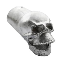 Motorcycle Skull Exhaust Tip Universal Motorbike Exhaust Pipe 5CM Solid Metal Skull Exhaust Pipe Halloween Decorations