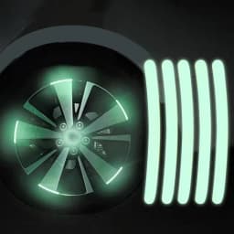 Reflective Car Tire Sticker Car Wheel Hub Reflective Sticker Car Wheel Tire Rims Sticker Stripes Tape Decals Bike Accessories