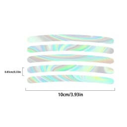 Reflective Car Tire Sticker Car Wheel Hub Reflective Sticker Car Wheel Tire Rims Sticker Stripes Tape Decals Bike Accessories
