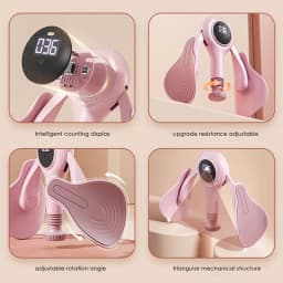 Inner Thigh Training Adjustable Pelvic Floor Toner Inner Thigh Trimmer With Counter Home Gym Workout Equipment For Thighs Arms