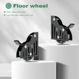 DIYHD 3M Hook on Rolling Library Ladder Hardware,Telescopic Top Roller,Bottom Roller with Brake