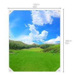 Golf Ball Hitting Screens Indoor Training Hitting Cloth For Golf Low Noise Golf Practice Aid And Training Aid For Indoor