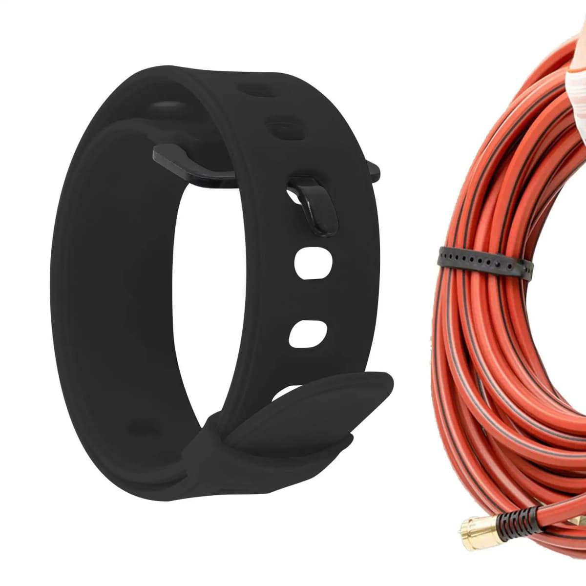 Utility Strap With Clip Safety Rubber Cargo Strap Industrial Clutch Tension Straps Compact High Strength Utility Strap Dropship