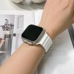 Ocean Band for Apple Watch Ultra 2 49mm 44mm 45mm 42mm 38/40/41mm silicone bracelet correa iwatch series 9 8 7 se 6 5 4 3 strap