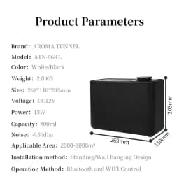 NAMSTE 3000M³ Smart Aroma Diffuser WIFI Bluetooth Control HVAC Function Electric Aromatic Oasis For Home Hotel 800ML Capacity