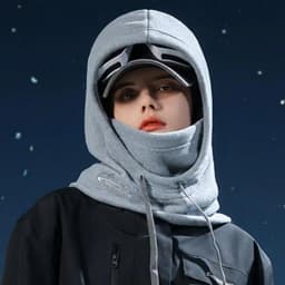 Men's hats Outdoor Riding Hoods Windproof Caps Cold-Proof Ski Caps Caps Warm Bibs One-Piece Autumn and Winter Hats