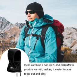 Men's hats Outdoor Riding Hoods Windproof Caps Cold-Proof Ski Caps Caps Warm Bibs One-Piece Autumn and Winter Hats