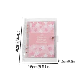 Money Saving Challenge Book 100 Days Cost Saver Planner Expense Organizer Account Books With Zipper Sticker Pen For Personal