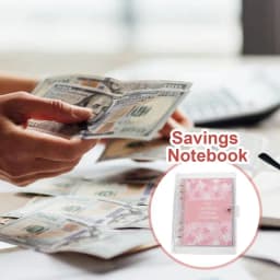 Money Saving Challenge Book 100 Days Cost Saver Planner Expense Organizer Account Books With Zipper Sticker Pen For Personal