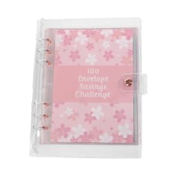 Money Saving Challenge Book 100 Days Cost Saver Planner Expense Organizer Account Books With Zipper Sticker Pen For Personal