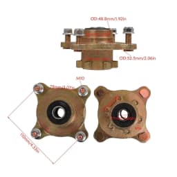 TDPRO Go Kart Front Suspension Kit Shock Swing Arm Assembly Steering Knuckle Wheel Hub