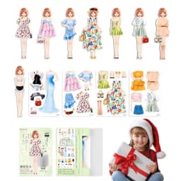 Magnetic Princess Paper Dolls Cutouts Pretend Play Outfit Magnet Clothes Puzzles Creative Fashion Dress Up For Birthday gifts