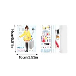 Magnetic Princess Paper Dolls Cutouts Pretend Play Outfit Magnet Clothes Puzzles Creative Fashion Dress Up For Birthday gifts