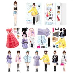 Magnetic Princess Paper Dolls Cutouts Pretend Play Outfit Magnet Clothes Puzzles Creative Fashion Dress Up For Birthday gifts