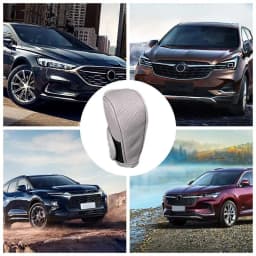 Auto Gear Shift Cover Handbrake Cover Universal PU Leather Automatic Knob Cover Car Shifter Stick Protector Decoration