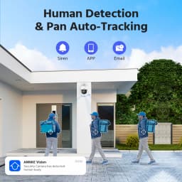 ANNKE 4K PoE PT Speed Security Camera Color Night Vision Motion Detection Built-in Microphone Security Protection Cameras