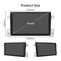 Hizpo 9" Android 13 For Suzuki Grand Vitara 3 2005-2015 Car Radio Multimedia Video Player Navigation GPS 2 Din Carplay 7862 RDS