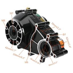 72v 1500w Brushless Motor Controller Differential Gearbox for Mini Go Kart ATV Trike Electric Golf Cart Vehicle Motorcycle Parts