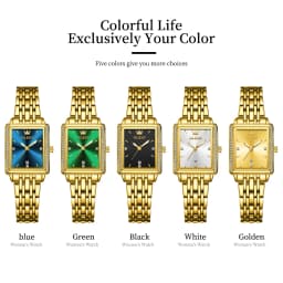 OLEVS 9995 Women's Watch Luxury Elegant Diamond Watch Classic Original Brand Gold Stainless Steel Waterproof Women Quartz Watch