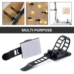 Adjustable Tie Down Straps Back Adhesive Nylon Lashing Tiedown Straps Cord Organizing Supplies Cable Management Wire Clips for
